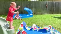 Funny Babies Playing Slide Fails - Cute Baby Videos