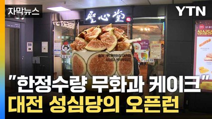[자막뉴스] "한정수량 무화과 케이크"...대전 성심당의 오픈런  / YTN
