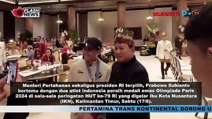 Momen Prabowo dan Para Atlet Peraih Medali Olimpiade Paris 2024 di IKN