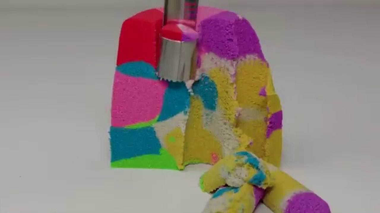 _1 HOUR_ All of Very Satisfying  - Kinetic Sand Cutting