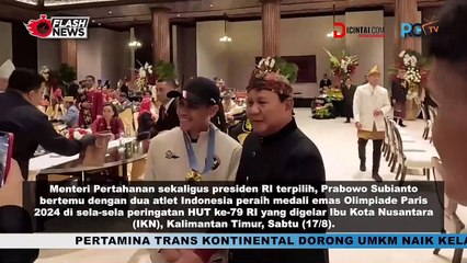 Prabowo Sambut Atlet Peraih Medali Olimpiade Paris 2024 di IKN