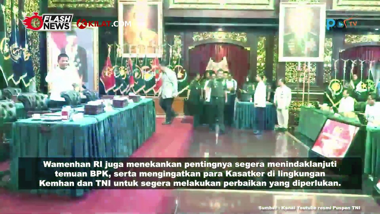 Wakasau Hadiri Penyerahan LHP BPK RI Atas Laporan Keuangan Tahun 2023 Pada Kemhan RI