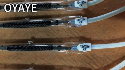 The surface temperature of the heating lamp is very high, and it can easily ignite paper.