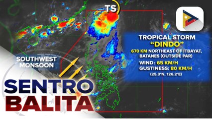 Bagyong #DindoPH, nakalabas na ng PAR; Habagat, nakaaapekto pa rin sa bansa