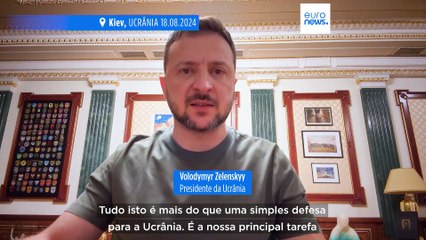 Zelenskyy diz que incursão em Kursk quer criar "zona tampão" para evitar novos ataques russos