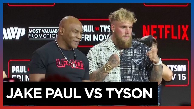 Jake Paul turns up the trash talk as his fight with Mike Tyson nears