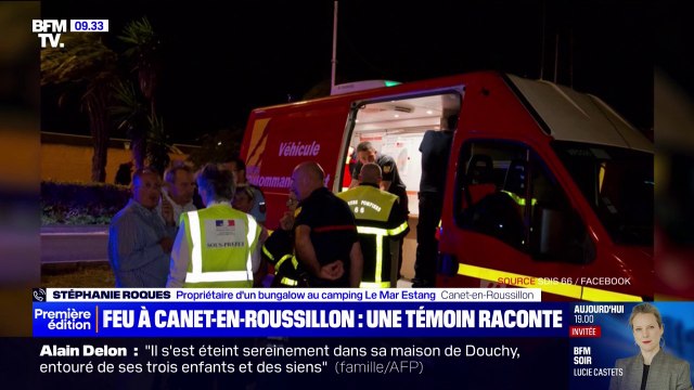 Je n'ai jamais vu ça, c'était un moment de panique : la propriétaire d'un bungalow au camping Le Mar Estang (Canet-en-Roussillon) raconte l'incendie qui a fait six blessés