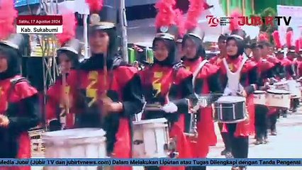 Ribuan Pelajaran di Surade Ikut Karnaval Kemerdekaan