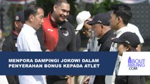 MENPORA DITO MENDAMPINGI PRESIDEN JOKOWI MENYERAHKAN BONUS KEPADA ATLET OLIMPIADE PARIS 2024