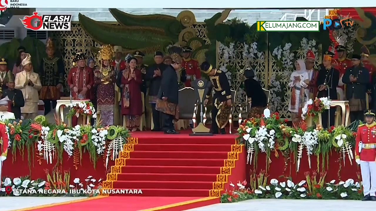Keakraban Prabowo dan Jokowi saat Upacara Kemerdekaan di IKN