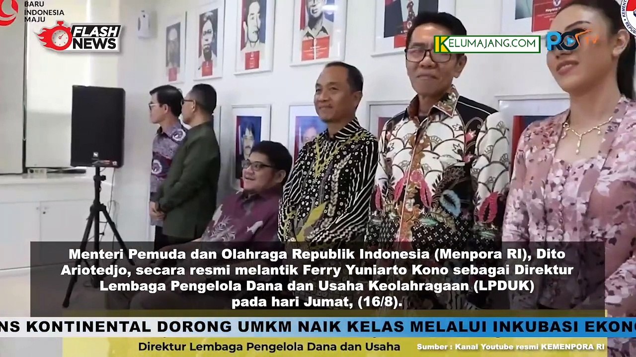Pelantikan Pengambilan Sumpah Jabatan Direktur Lembaga Pengelolaan Dana dan Usaha Keolahragaan