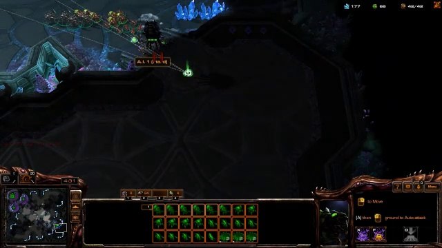 [StarCraft 2] No.0237 Normal-Level ZERG player fights A.I., WIN [Baneling Nest Day]