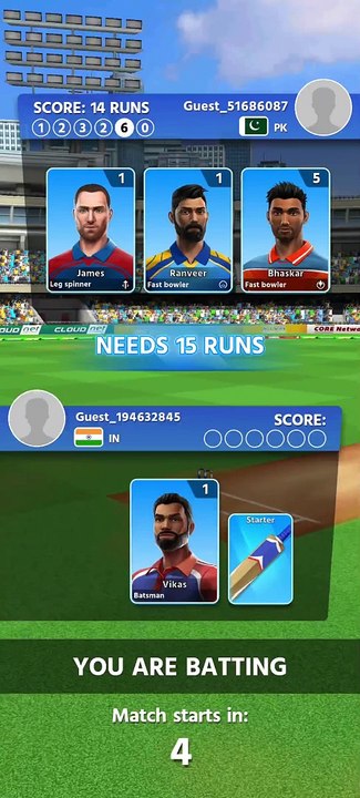 Cricket league game