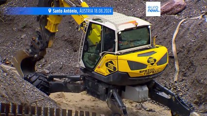 Cidade de Viena submersa pelas maiores chuvas desde que há registos