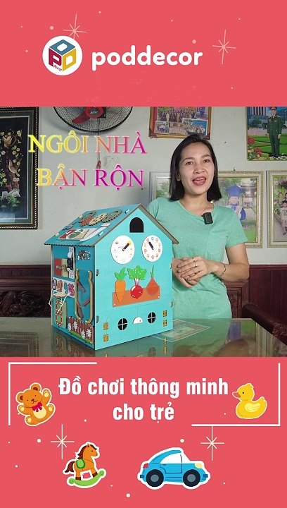 How to play the toy Busy House Blue - smart kids toys