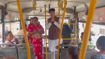 कैबिनेट मंत्री विश्वास सारंग ने रक्षाबंधन पर बसों में महिलाओं से की मुलाकात,दी मुफ्त यात्रा की सौगात