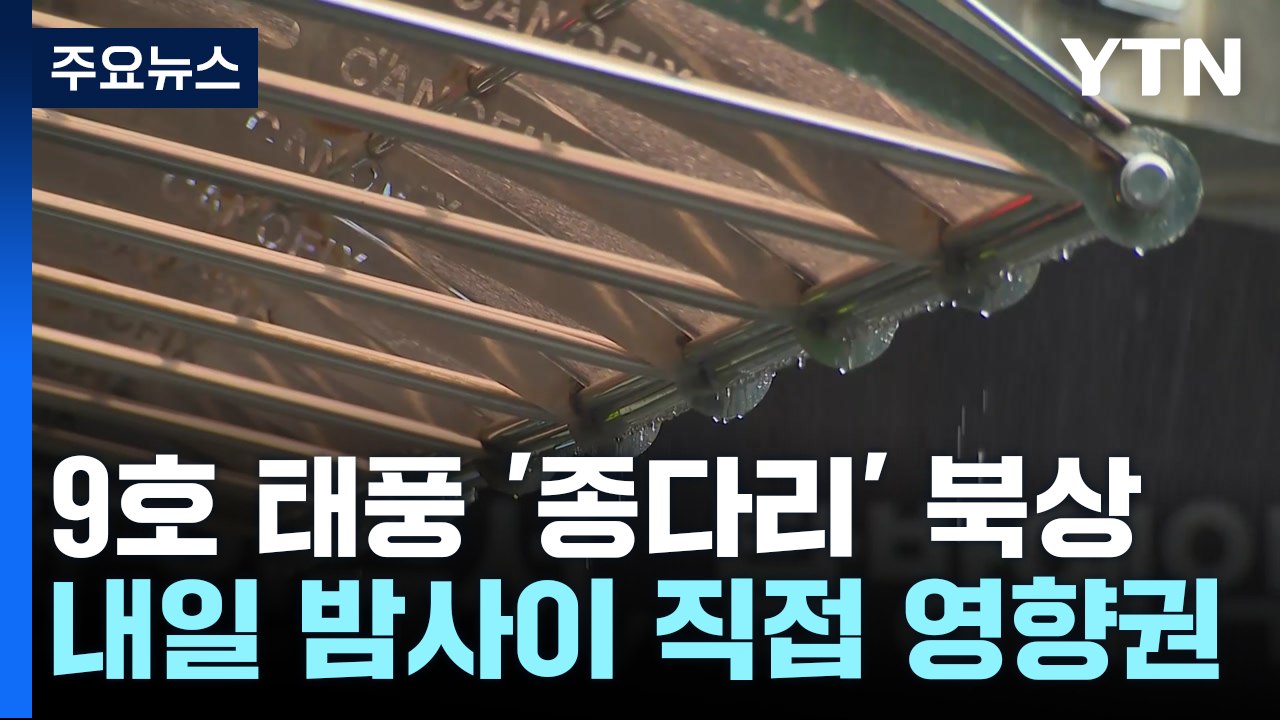 [날씨] 9호 태풍 '종다리' 북상...내일 밤사이 직접 영향권 / YTN