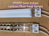 15*33mm 845mm 230v 2000w twin tubes infrared carbon fiber heat lamps