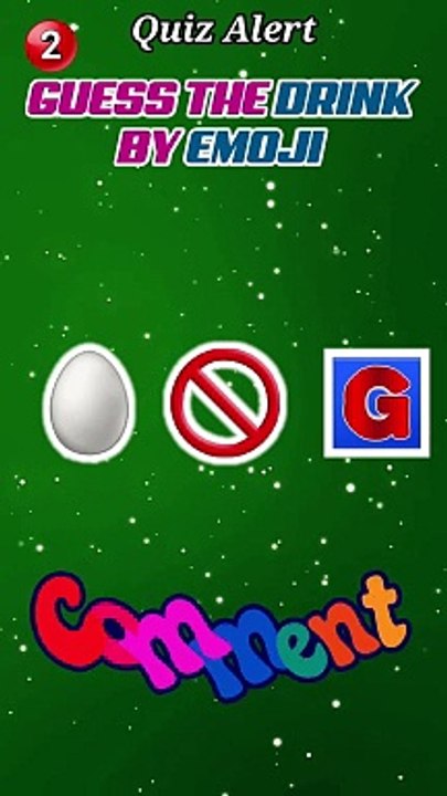 Guess the drink by emoji part 8