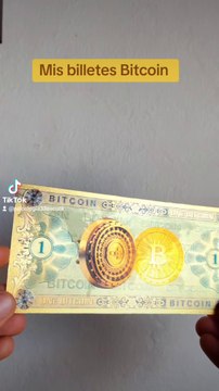 Mis billetes Bitcoin #bitcoin #dinero #gold #billetes #money #riqueza #viralvideo #viral