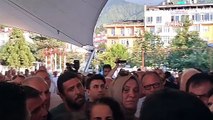 Artvin'de AKP'li Faruk Çelik protesto edildi: Maden istemiyoruz, bizi dinlemiyorsunuz!