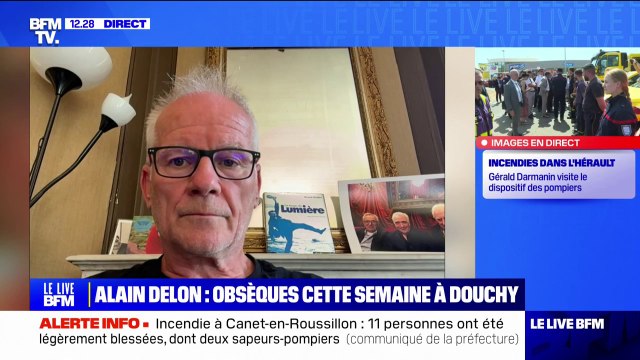 Thierry Frémaux (délégué général du Festival de Cannes): L'émotion est à la hauteur de celle que lui avait éprouvée lorsqu'on lui a remis cette Palme d'or d'honneur