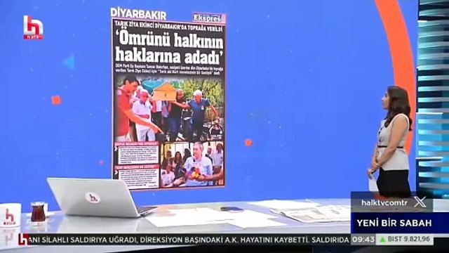 Gazetemiz @ekspreshaber_'in ÖMRÜNÜ HALKININ HAKLARINA ADADI manşeti GÖZDE ŞEKER ile Yeni Bir Sabah programında.