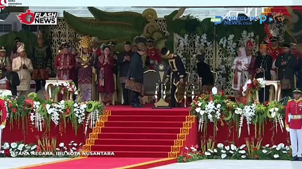 KEAKRABAN PRABOWO DAN JOKOWI SAAT UPACARA HUT RI KE-79 DI IKN