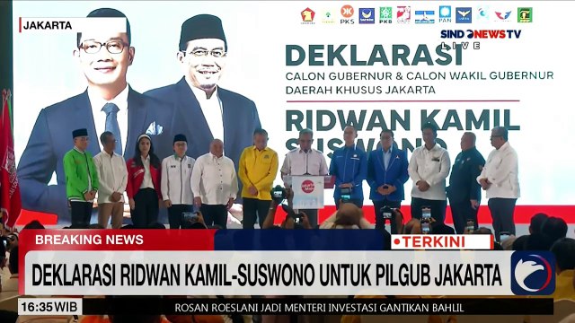 12 Partai Politik Dukung Ridwan Kamil di Pilgub Jakarta
