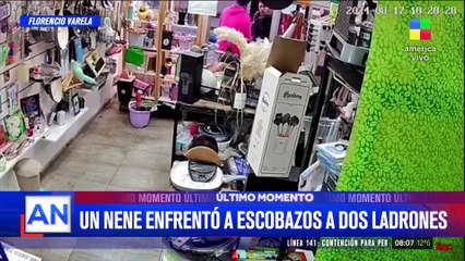 Florencio Varela: un nene enfrentó a escobazos a dos ladrones