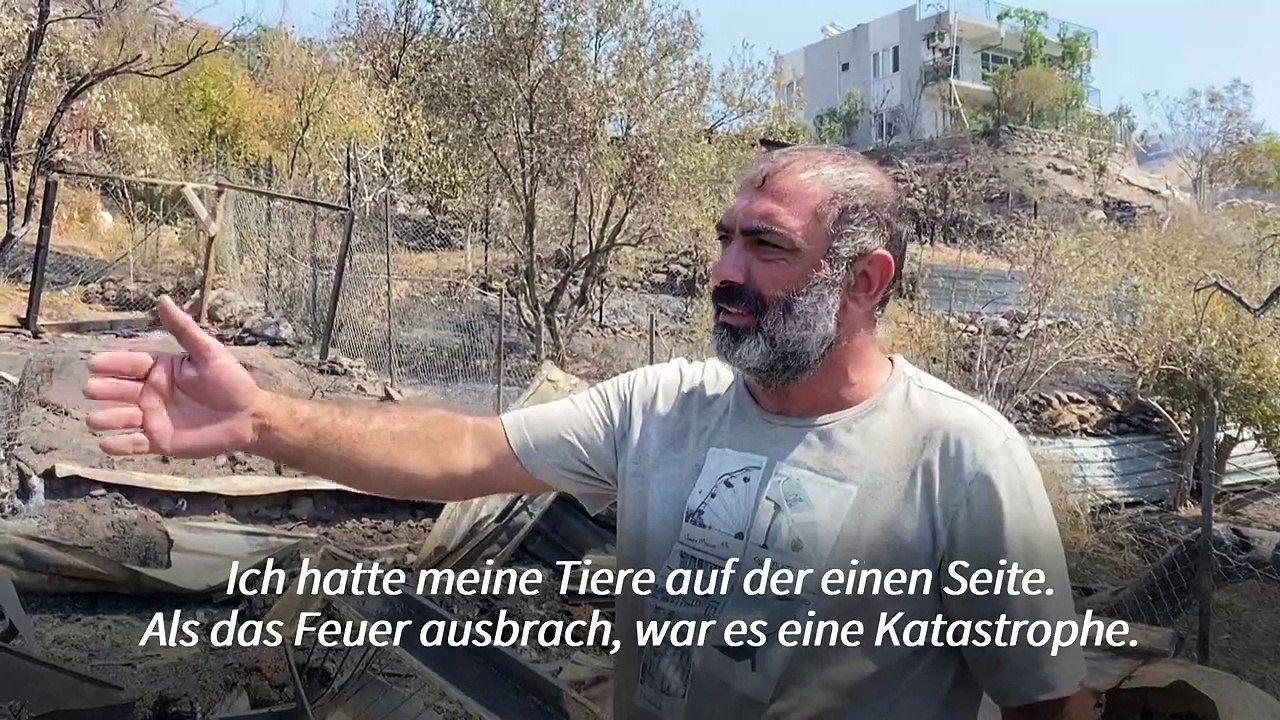 Waldbrand nahe Izmir: Dorfbewohner stehen vor dem Nichts