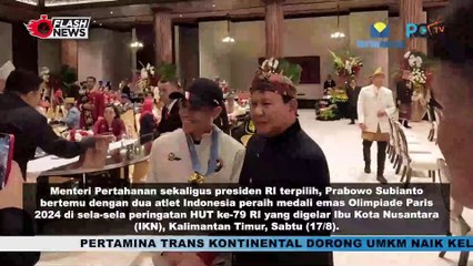 Momen Prabowo dan Para Atlet Peraih Medali Olimpiade Paris 2024 di IKN