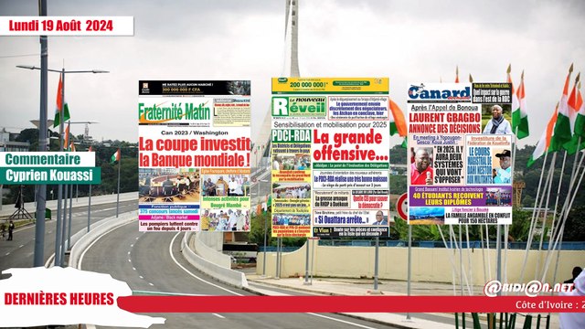Titrologue du 19 aout 2024/ Après l'Appel de Bonoua, Laurent Gbagbo annonce des décisions
