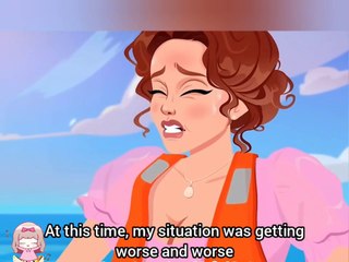 A pregnant woman having birth in a boat #my animation story #animation teens