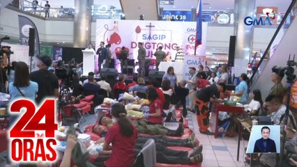 GMAKF at PRC, nakakolekta ng mahigit 1,000 na blood bag sa isinagawang bloodletting project sa Ever Commonwealth | 24 Oras