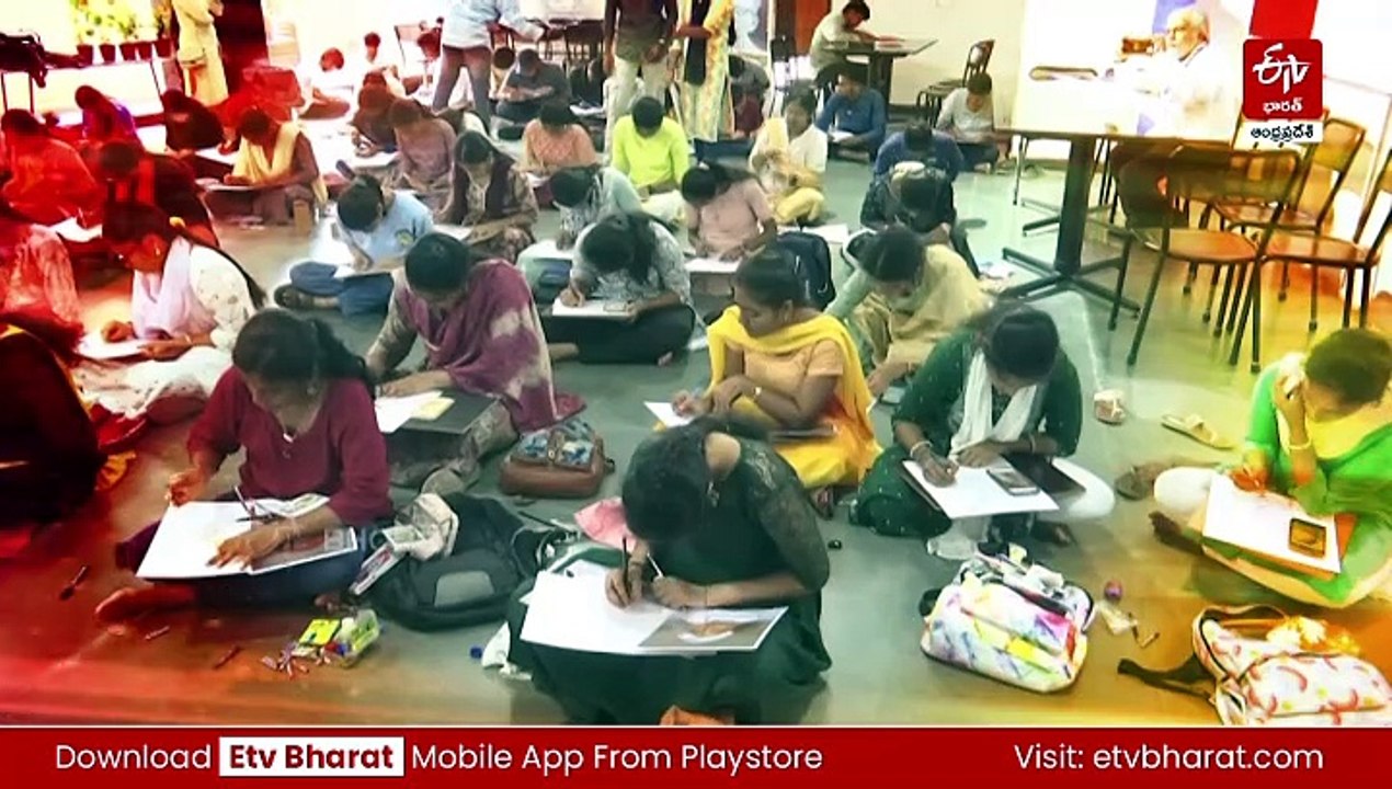 విజయవాడలో ఆకట్టుకున్న చిత్రలేఖనం పోటీలు