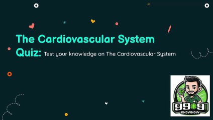 The Cardiovascular System Quiz