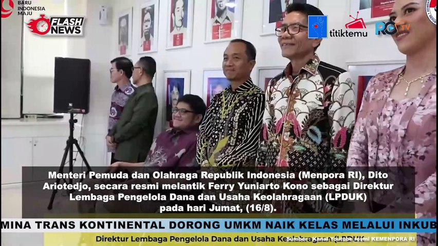 Pelantikan dan Pengambilan Sumpah Jabatan Direktur Lembaga Pengelolaan Dana dan Usaha Keolahragaan