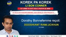 Korek pas korek, li bon conner :Dorothy Bonnefemme reçoit le maire Dooshiant Ramluckhun_0