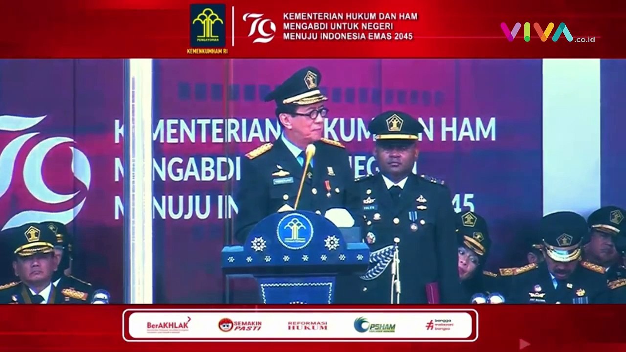 Video Yasonna Laoly Pamit Kepada Jajaran