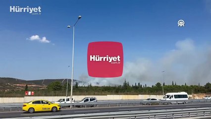 Tuzla'da askeri alanda yangın