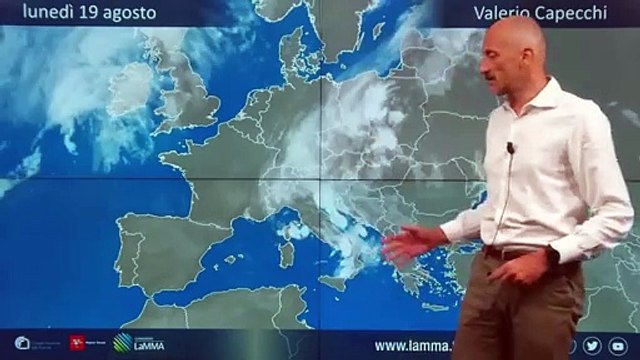 Maltempo Toscana, la perturbazione si sposta all'interno, Le previsioni del Lamma per il 19 e 20 agosto