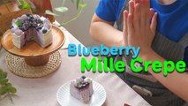 Blueberry Mille Crepe Cake Recipe At Home