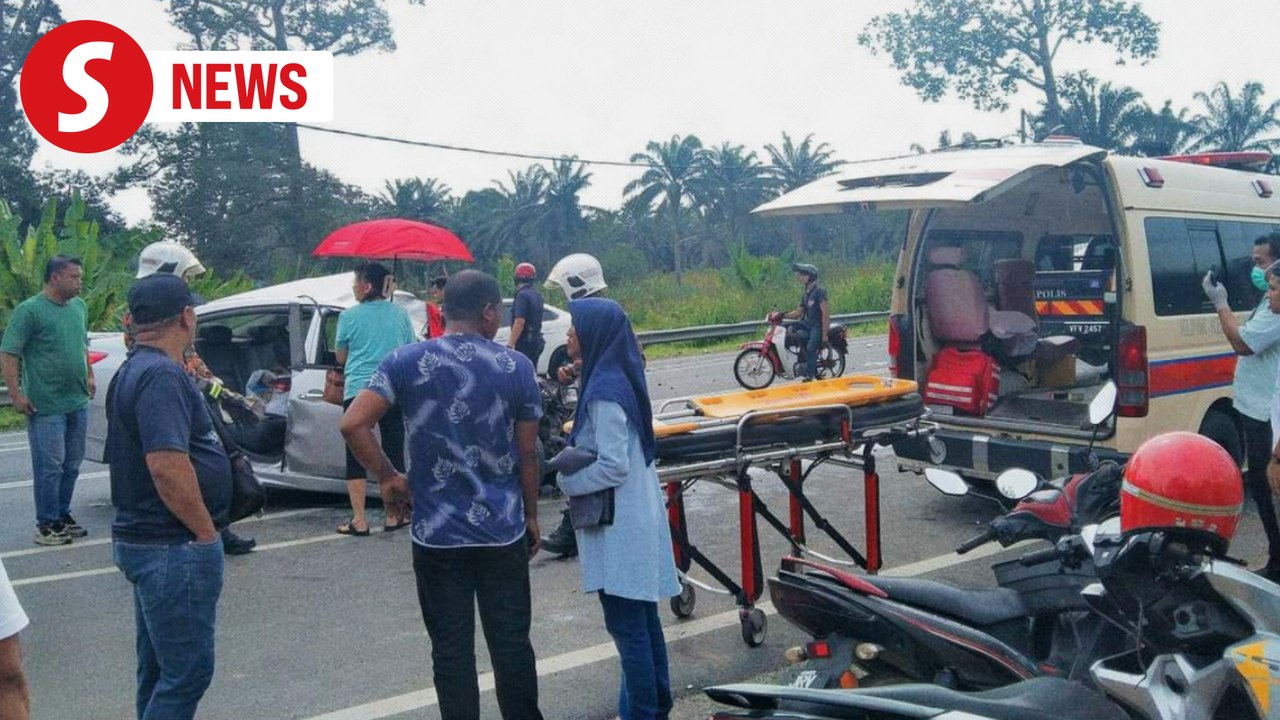 College student killed in collision after sister-driven car hits lorry in Kluang