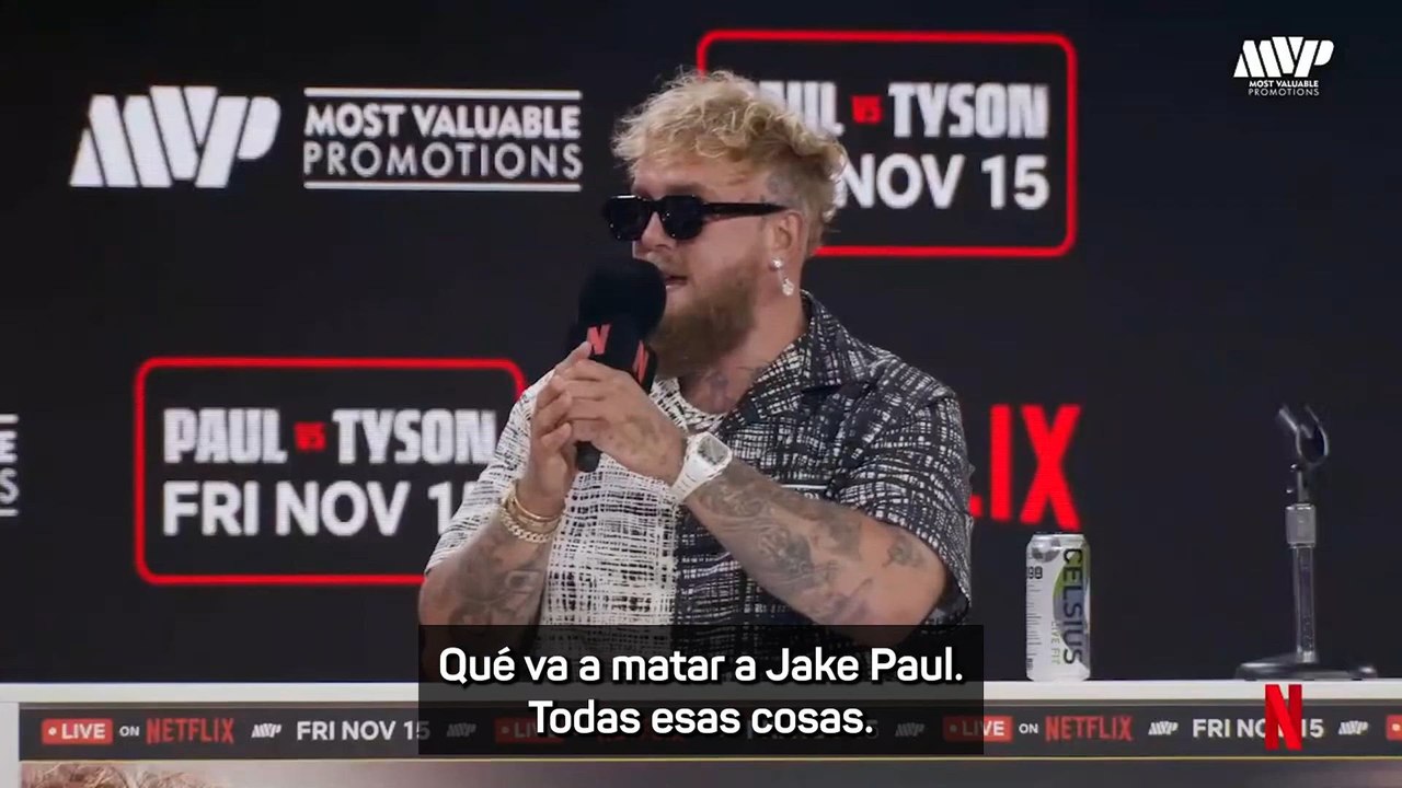 JAKE PAUL vs. MIKE TYSON, rueda de prensa | "Ya veremos de quién es el FUNERAL" | BOXEO