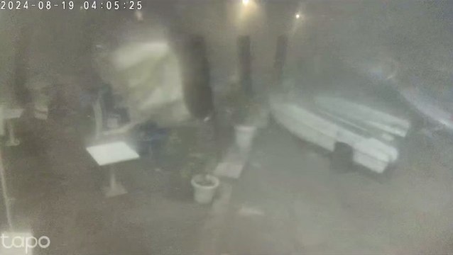 CCTV shows intensity of storm which capsized superyacht off Italy coast
