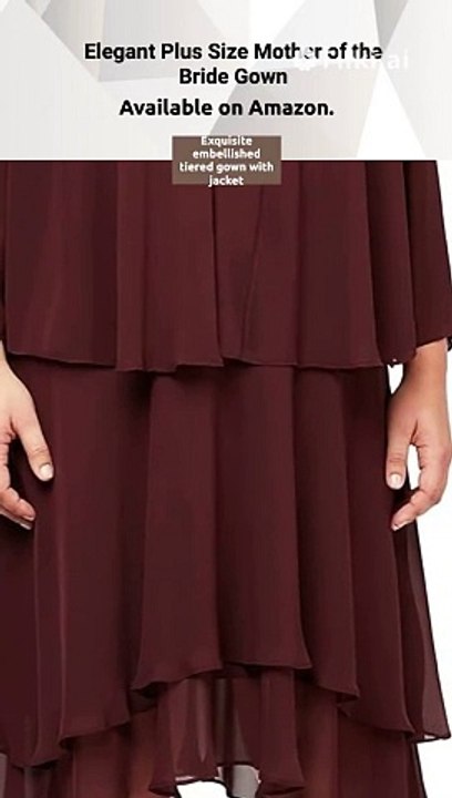 Women's Plus Size Embellished Tiered