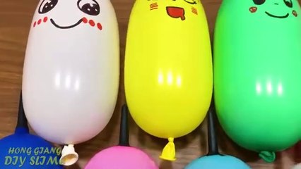 DIY- Making slime with different colorful balloons