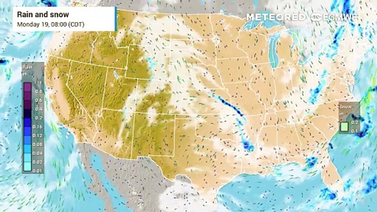 storms over Rockies this week