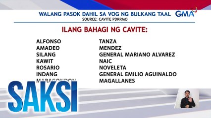 Mahigit 30 bayan at lungsod sa Batangas, apektado ng vog | Saksi